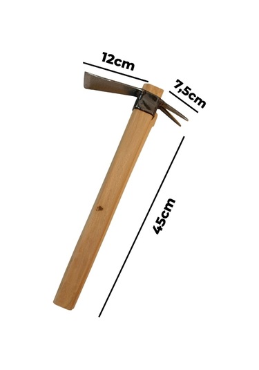 Sürmene Makas Çeliği Çatallı Kazma Bahçe Tarla Hobi 45cm