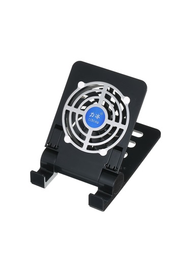 Vkemall Siyah Akıllı Telefon Ve Tablet Soğutucu Standı - Ayarlanabilir, Fanlı, Sesiz, Geniş Uyumluluk