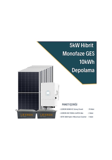 5kw Monofaze Hibrit Sistem 2