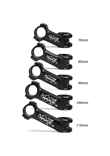 Teltree Wake 31.8mm Bisiklet Gövdesi, 25 Derece Açı, 6061 Alüminyum Alaşım, 110mm Uzunluk Çok Renkli