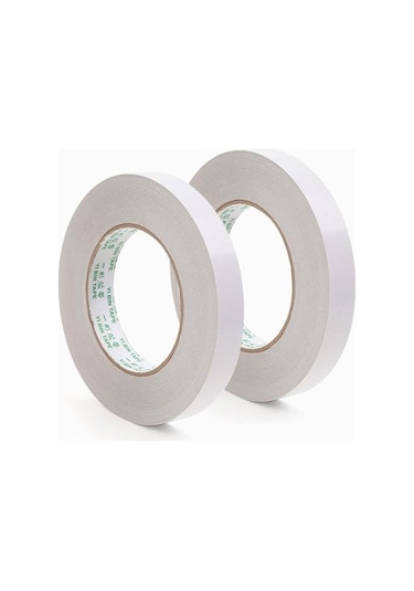Ofis Beyaz Çift Taraflı Bant Kağıdı Güçlü Ultra-ince Yüksek Yapışkanlı Pamuklu Çift Taraflı Bant 15mmx8m