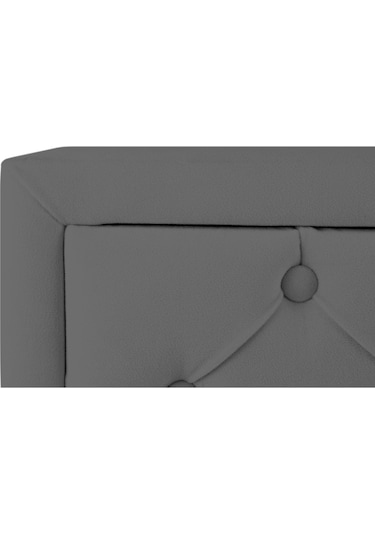 Ruby 2 Çekmeceli Komodin-silver Model Kapitoneli Yatak Odası Iki Çekmeceli Komodin&şifonyer Modeli Gri