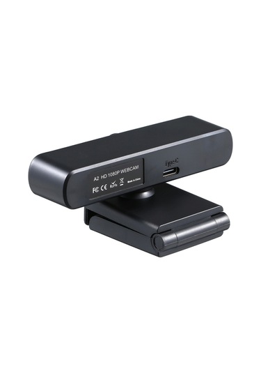 Mikrofonlu Web Kamerası Masaüstü Veya Dizüstü Bilgisayar Geniş Ekran Görüntülü Arama Ve Kayıt Siyah 1080p
