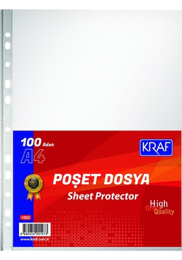 Şeffaf Poşet Dosya Kraf 5 Paket