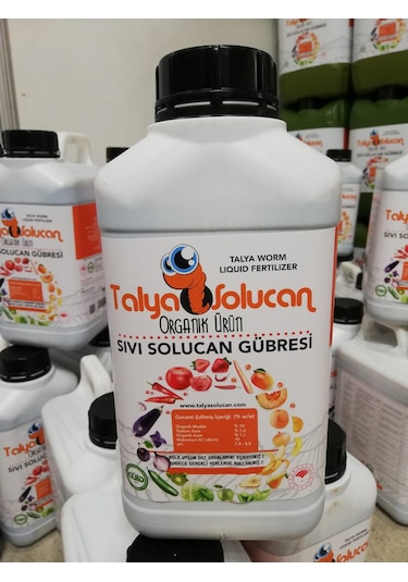 Organik Solucan Gübresi Sıvı Sebze Meyve Ve Süs Bitkileri 5 L.