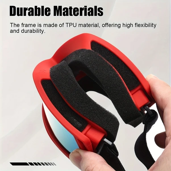 Willowhaven Yeşil Çerçeve Mavi Mor Lens Anti Fog Kayak Gözlüğü Ayarlanabilir Kayak Koruması