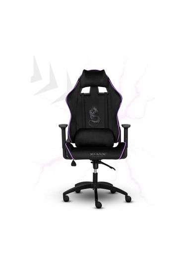 Rio Balerion Terletmez Kadife Kumaş Siyah Gaming Oyuncu Koltuğu - 17 Siyah