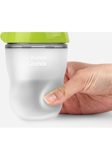 Antikolik Silikon Biberon 2'li 150ml Yeşil - Yavaş Akışlı 0-3 Ay Yenidoğan