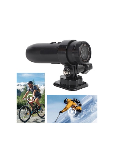 Yaleker Spor Dv Kamerası 170 Geniş Açı Ip67 Su Geçirmez 960p Video Kayıt Cihazı 1280x960 Çözünürlük