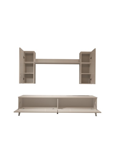 Decoraktiv Eko 7 Slm Std Silver Tv Ünitesi Tv Sehpası Beyaz