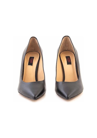 Rouge Deri Stiletto Kadın Topuklu Ayakkabı 4924-02V8 Siyah