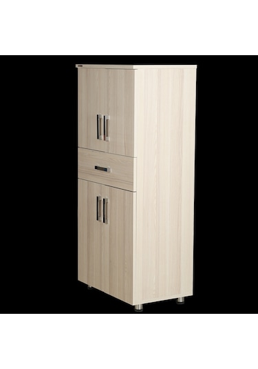Çok Amaçlı Dolap 150 Cm Hard Parlak Carden Suntalem 4Raf 1Çekmec (391363980)