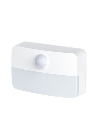 Hareket Algılayıcı Duvar Lambası - Akıllı Işık Ve Hareket Tespiti - Mutfak, Dolap, Yatak Odası, Merdivenler İçin - 3 Aaa Pil Pil Yok - Beyaz Işık - Tekli Paket T046 Beyaz Beyaz