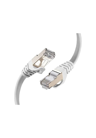 Flaxes FNK-710G Cat 7 S/ftp Patch Kablosu Gri 10 M