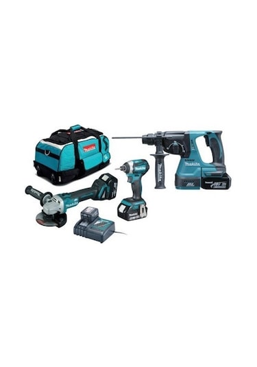 Makita DLX3070TX 18V 5.0 Ah Akülü Set 3'lü