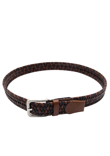 Pierre Cardin Premium Örgü Deri Kemer En 3,5 Cm Pc1714 Çok Renkli