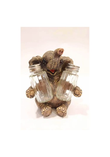 Sevimli Fil Tasarım Dekoratif Büyük Tuzluk Biblo