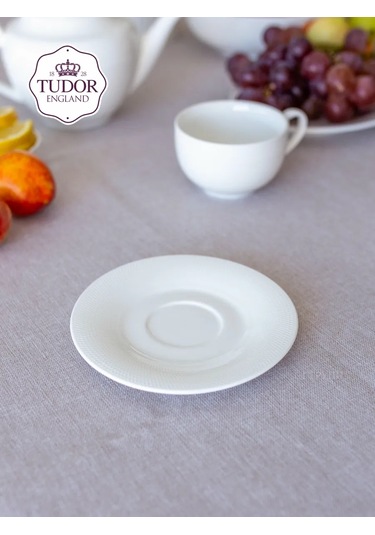 Tudor England Royal Sutton 90 Ml Kahve Kupası, Tabaklı Ve Kutusunda. 198200184 Beyaz