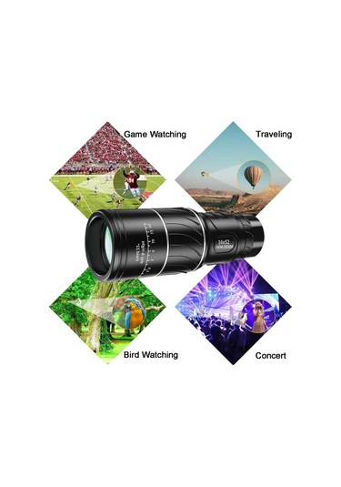 Monoküler Teleskop Yeşil Film Optik Yüksek Güçlü Monoküler Teleskop 16x52