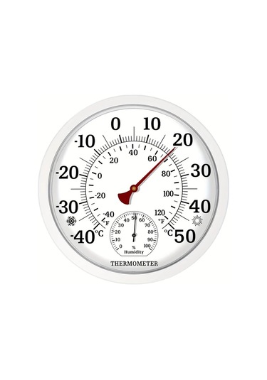 Topshop1 25cm Siyah Ev Bahçe Termometresi Kablosuz Nemölçer Abs Malzeme Pil Gerektirmez Hava Durumu Istasyonu