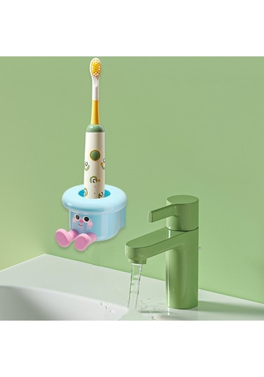 Homyl Diş Fırçası Tutucu Duvara Monte Banyo Düzenleyici Otel Mavi