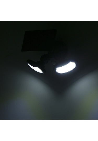 Tongxida Türkçe Güneş Enerjili Duvar Lambası, 3 Modlu, 6500k Beyaz Işık, Hareket Sensörlü, Ip65, Lt-56 Modeli Beyaz