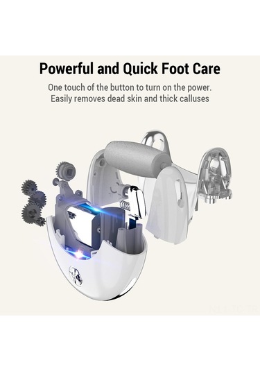 Skycity Ev Kullanımlı Elektrikli Ayak Ölü Deri Temizleyici - Güçlü Tefrik, Çift Zımpara Başlı, Usb Şarjlı, Kahverengi