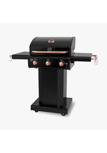 Kenmore Gazlı Barbekü 3 Ocaklı Siyah - Bakır Siyah Bakır