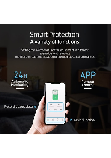 Tuya Wifi Akıllı Devre Kesici Kablosuz Uzaktan Kumandalar Beyaz