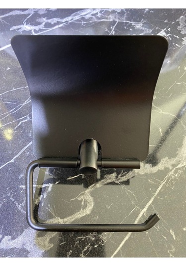 İsaoğlu Yapı Siyah Tuvalet Kağıtlığı Mat Siyah Banyo Kağıtlık Pirinç Malzeme Paslanmaz Siyah Aksesuar Siyah