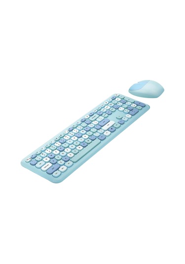 Büro Ev Ofis Bilgisayarı İçin Sevimli Mavi Klavye Mouse Seti Diğer