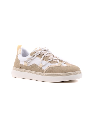 Stato Roman Bağcıklı Şık Günlük Kadın Sneaker Altın