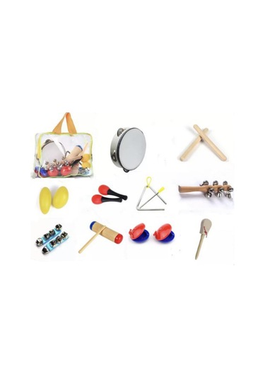 Suntek 10 Adet Montessori Perküsyon Müzik Aletleri El Göz