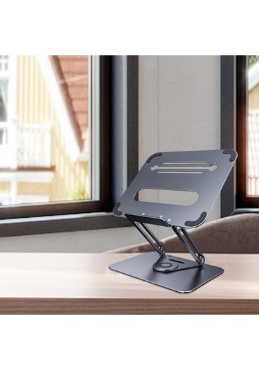 Homyl 360 Döner Tabanlı Dizüstü Bilgisayar Yükseltici Gri