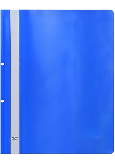 Noki Telli A4 Plastik Dosya Mavi 50 Li 2 Paket 100