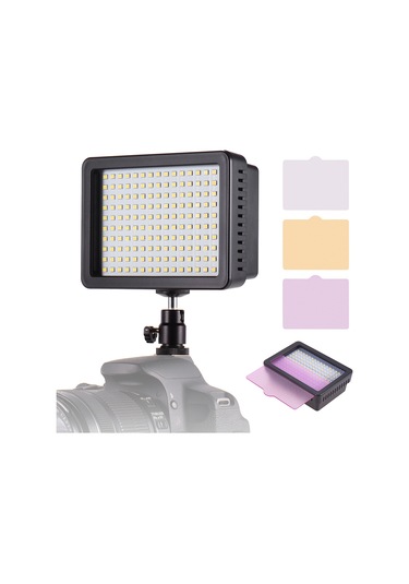 Andoer Taşınabilir Led Video Işık Lambası Siyah 160 Adet Siyah