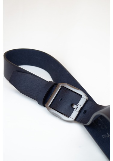 Özel Kutulu Premium Gerçek Deri Erkek Kot Kumaş Pantolon Kemeri