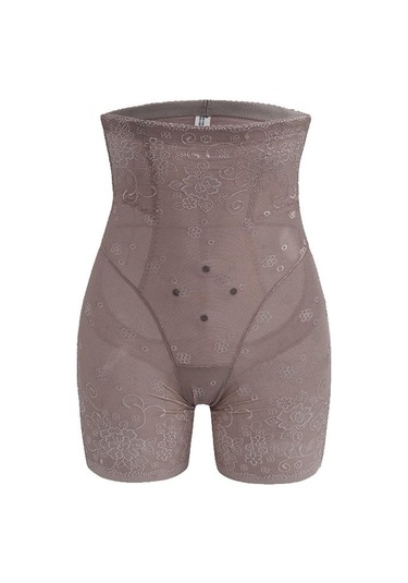 Kahve Flarixa Yüksek Bel Düz Göbek Şekillendirme Külot Kadın Vücut Şekillendirici Pantolon Artı Boyutu Zayıflama İç Baksır Şort Etek Altında Kahve