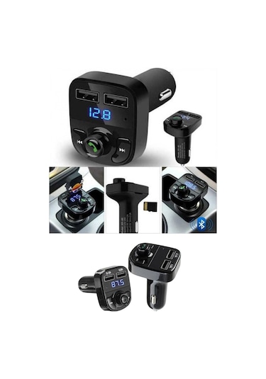 Araç Fm Transmitter 5.0 Bluetooth Araç Kiti Usb Mp3 Sd Kart Flash Için Uygun Çakmaklık Girişli