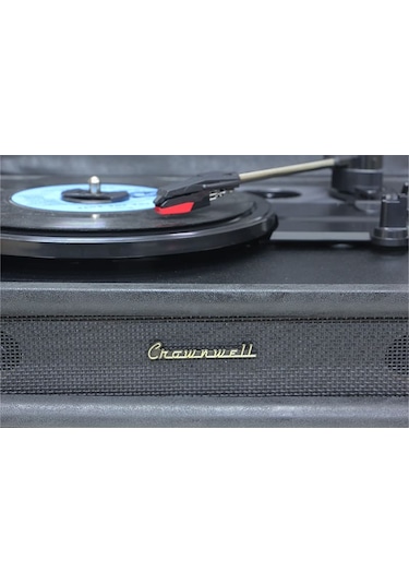 Crownwel 03 33-45-78 'Lik Plak Çantalı Bluetooth Pikap Siyah