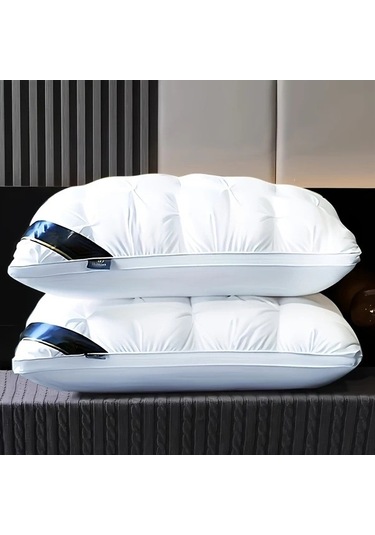 Trendooze 2025 Kalın Yastık 19x29 İnç Yatak Kalitesi Yumuşak Polyester Ev Ve Kamp Seviyesi Yastık