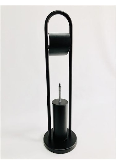 Lider Ayaklı Kağıtlık Ve Tuvalet Fırçası-siyah