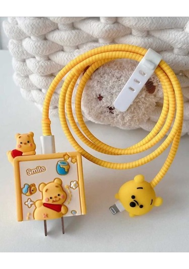 Iphone 18w/20w Uyumlu Şarj Kablosu Ucu Ve Şarj Başlığı Kılıfı Winnie