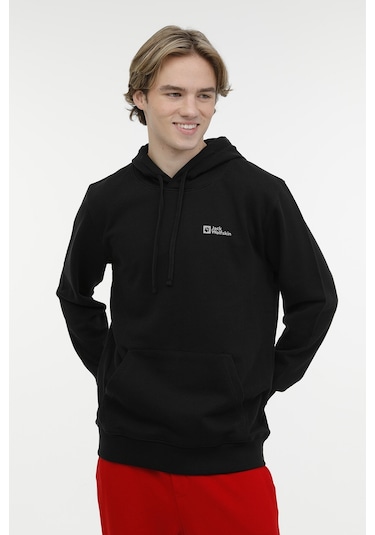 Jack Wolfskin Tommy Hoody M Siyah Erkek Sweatshirt 000000000101906839