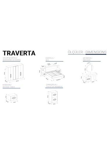 Traverta Yatak Odası