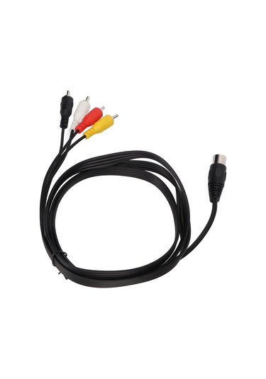 Konesam 1.5m Dın 5pın Erkekden 4rca Erkeğe Ses Bağlantı Kablosu - Saf Bakır Çekirdekli, Çift Koruma, Pvc Malzeme, Plug & Play