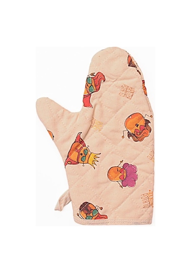 Molinella Yanmaz Kapitone Duck Kumaş Renkli Fırın Eldiveni 20x27 Cm 10'lu Paket