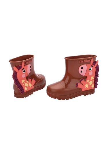 Mini Melissa Welly Wonderland Kız Çocuk Yağmur Çizmesi Brown