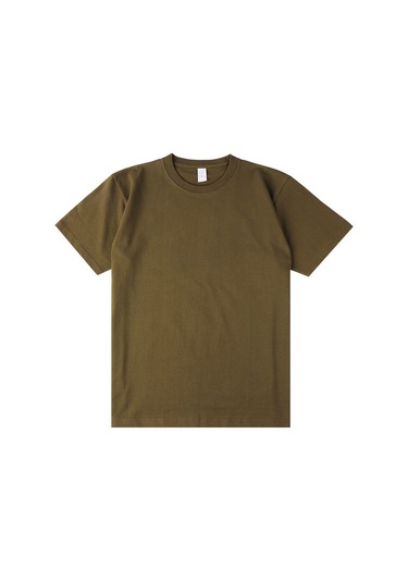 Yeni Japon Ağır Sıklet Düz Pamuklu Kısa Kollu Açık Yeşil Açik Yeşil