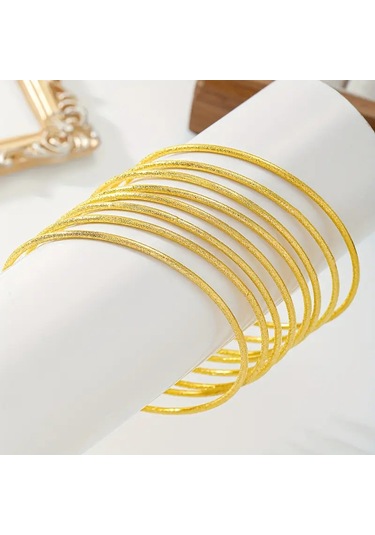 Eriz 24k Altın Kaplama Kadın Bilezik Çok Renkli